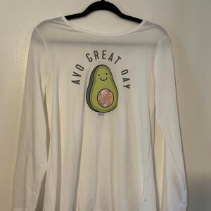 Justice "Avo Great Day" Long Sleeve Graphic Tee 18+